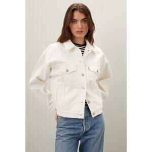 Levi's 90s White Trucker Jacket - Sz S